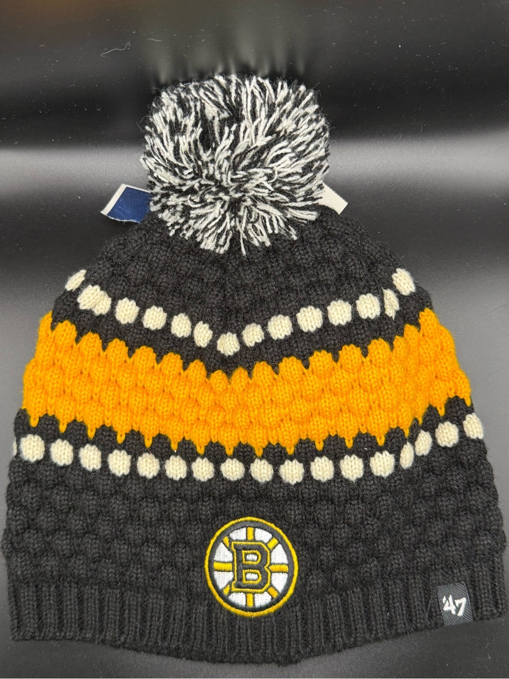 NHL Bruins Woman’s Knit Winter Hat ‘47 Brand One Size NEW